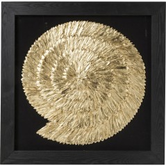 Deco Frame Golden Snail 120x120cm