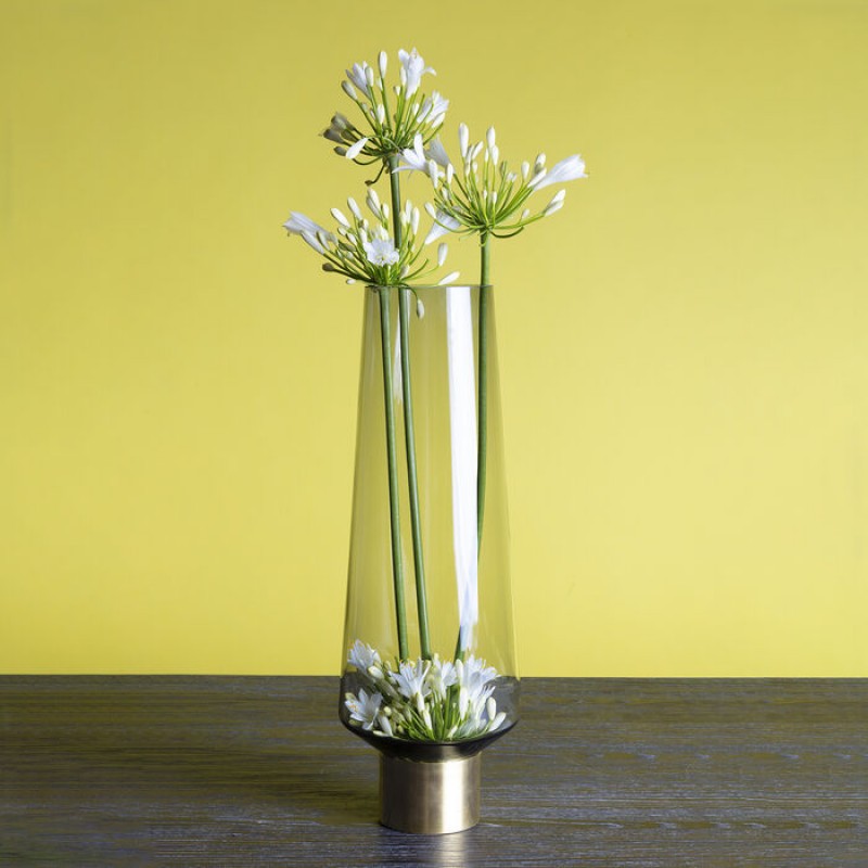 Vase Noble Ring Grey 40cm