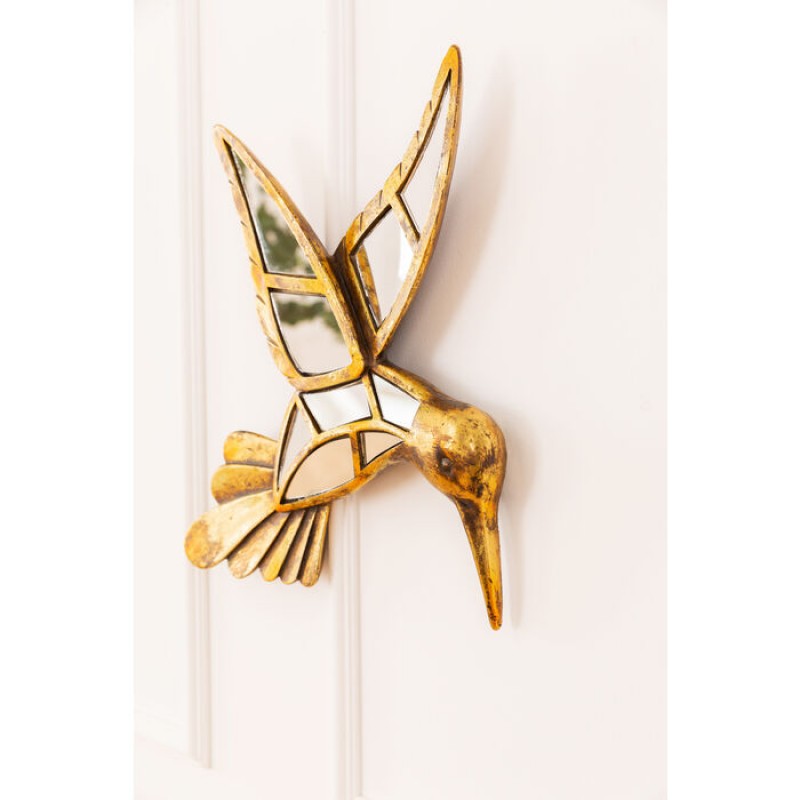 Wall Decoration Hummingbird Mirror 27x32cm