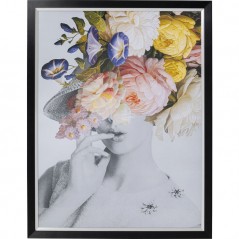 Picture Frame Flower Lady Pastel 152x117