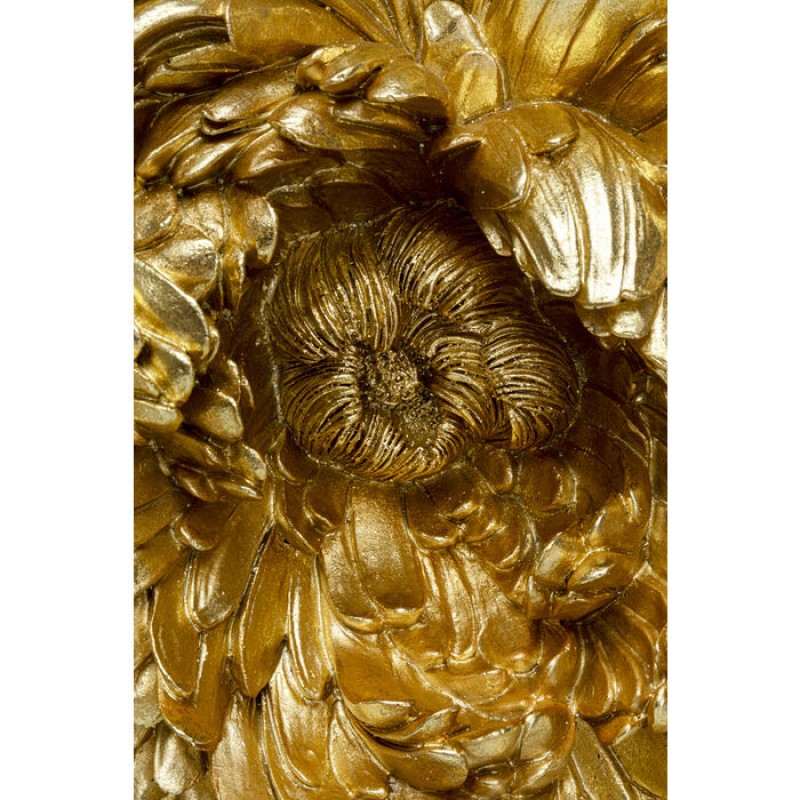 Wall Decoration Peony Gold