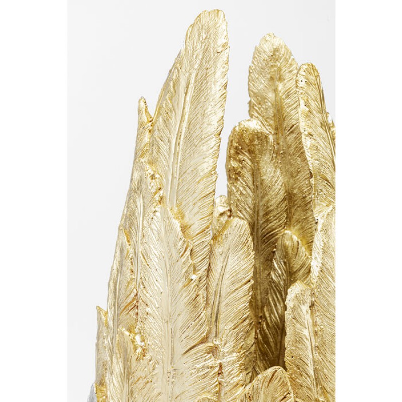 Vase Feathers Gold 80