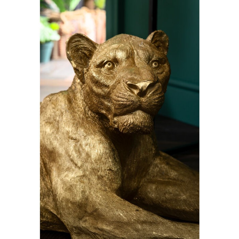 Deco Object Lion Gold 113cm