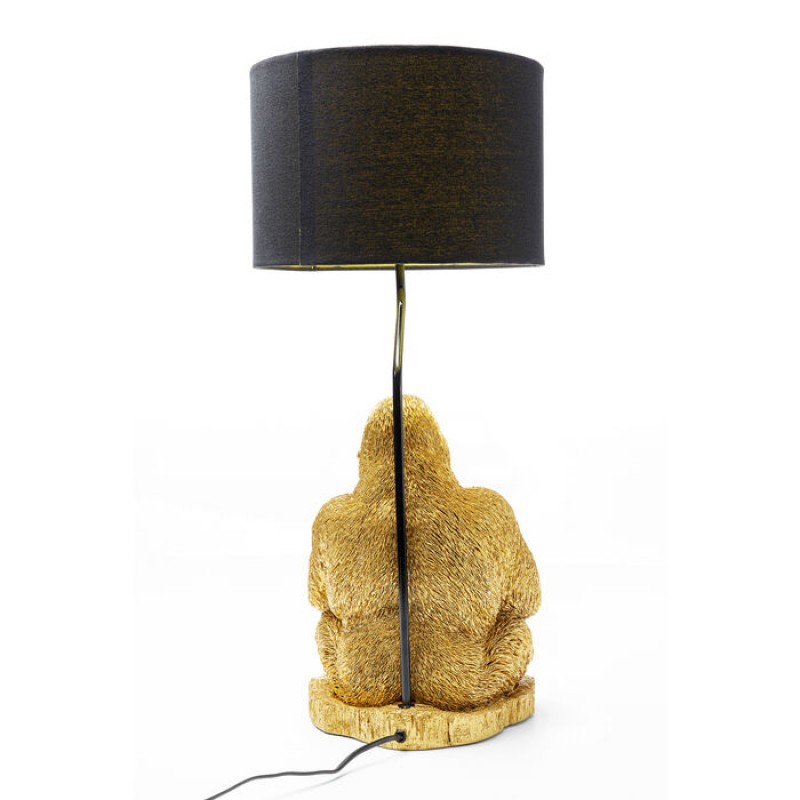 Table Lamp Animal Monkey Gorilla Gold