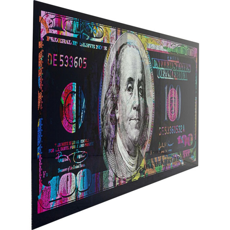 Picture Glass Dollar 200x80cm