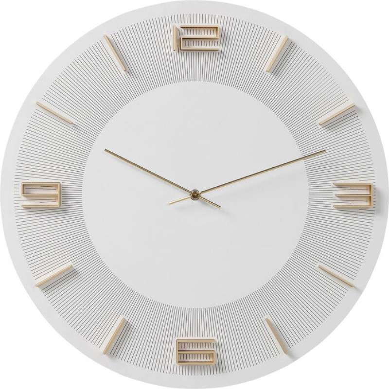 Wall Clock Leonardo White/Gold Ø49cm