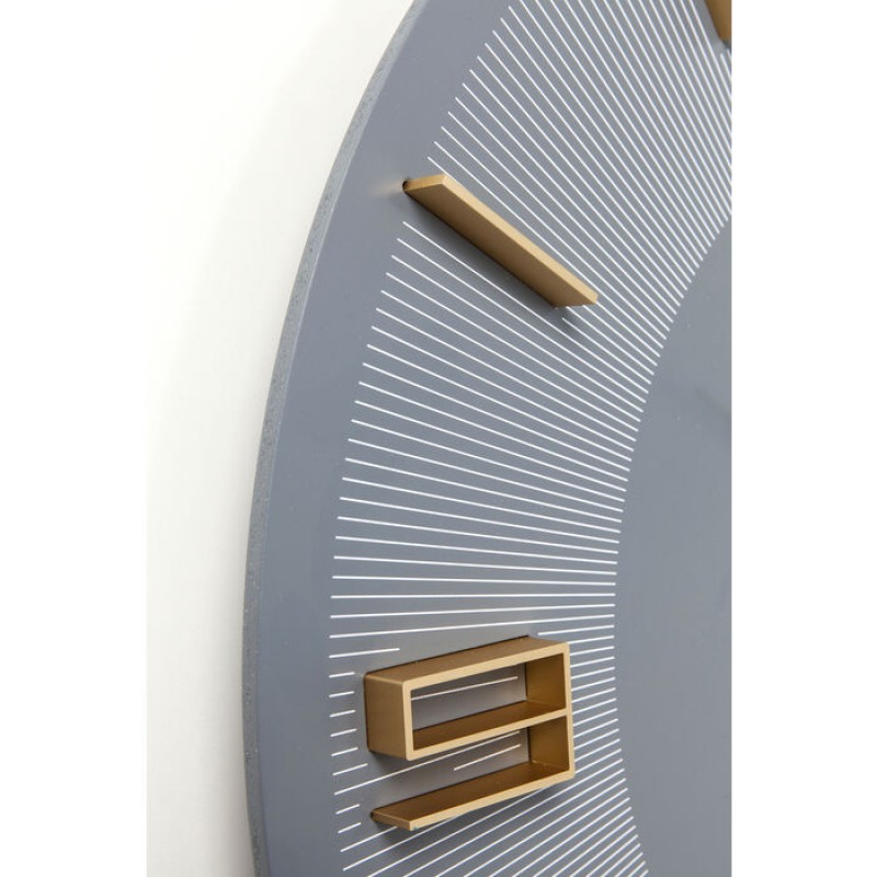 Wall Clock Leonardo Grey/Gold Ø49cm