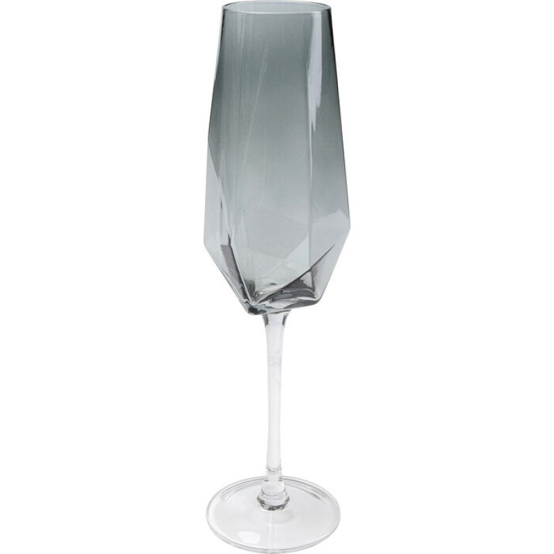 Champagne Glass Diamond Smoke