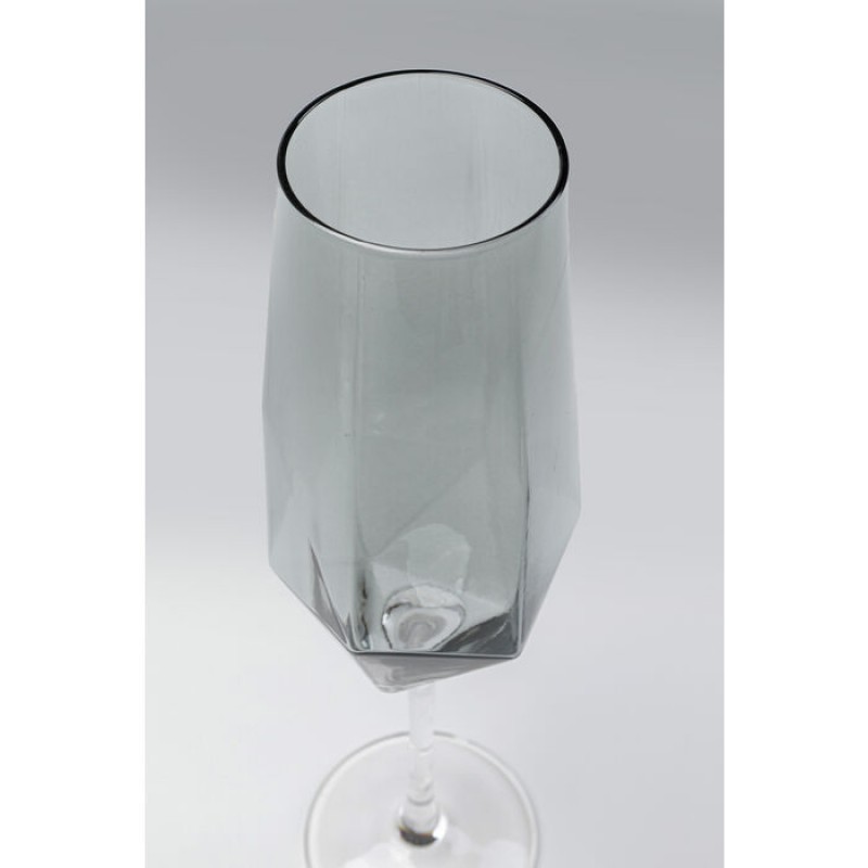 Champagne Glass Diamond Smoke