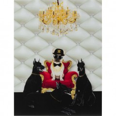 Picture Glass Bodyguards of King Dog 60x80