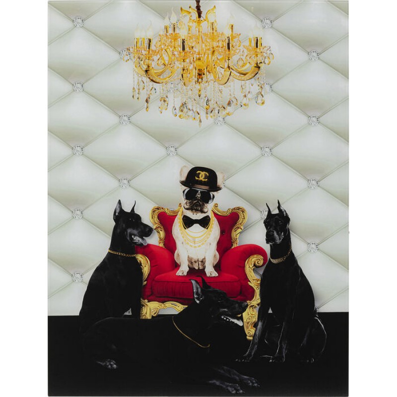 Picture Glass Bodyguards of King Dog 60x80