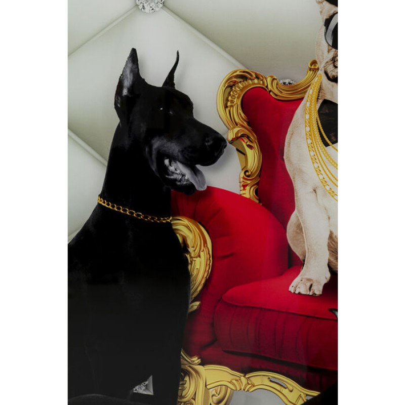 Picture Glass Bodyguards of King Dog 60x80