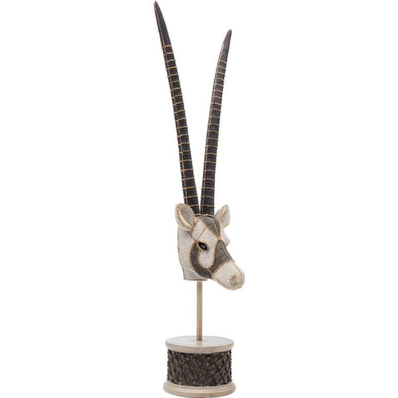 Deco Object Antelope Head Pearls 79