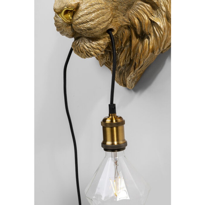 Wall Lamp Animal Tiger Head 34cm