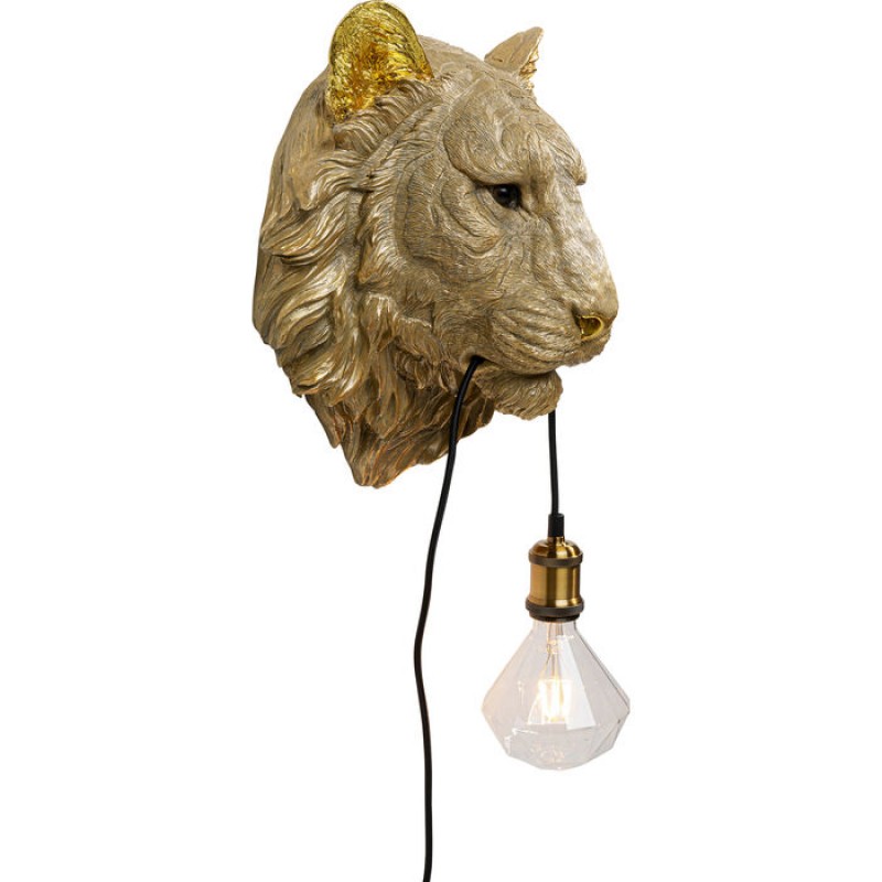 Wall Lamp Animal Tiger Head 34cm