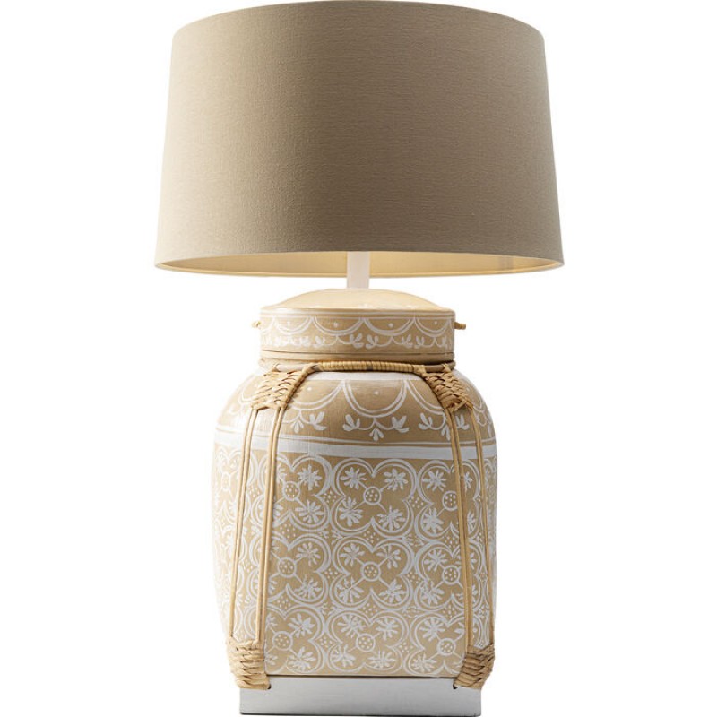 Table Lamp Basket Cream 73cm