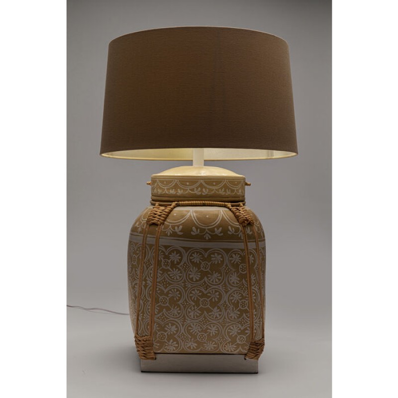 Table Lamp Basket Cream 73cm