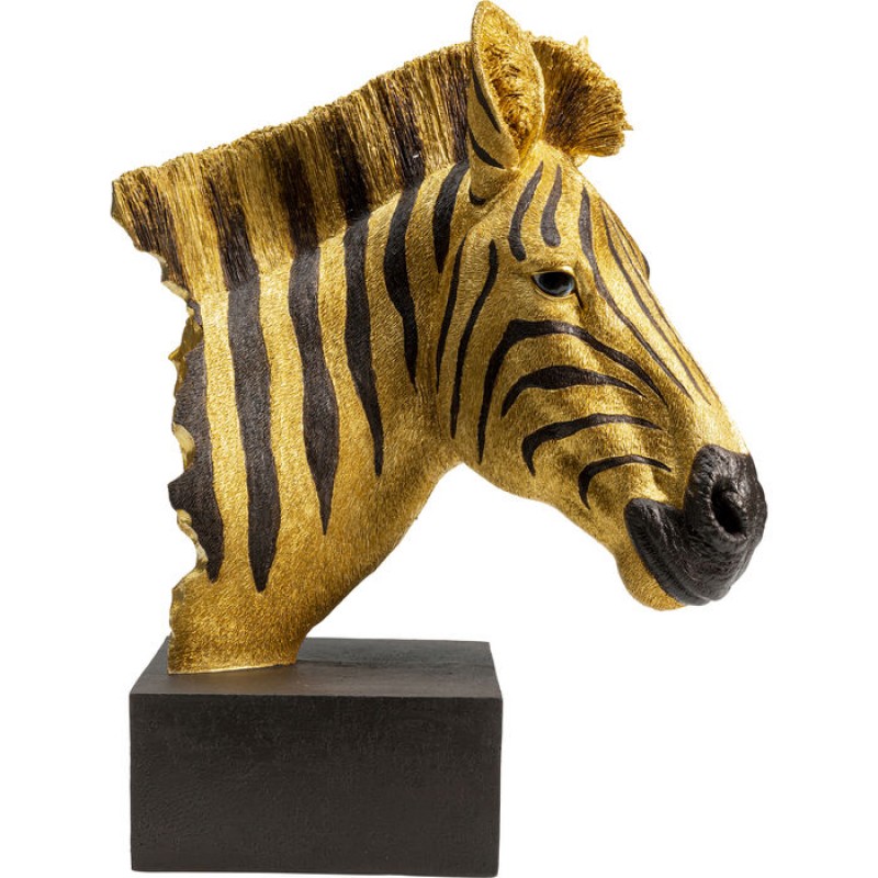 Deco Object Zebra Gold 35cm