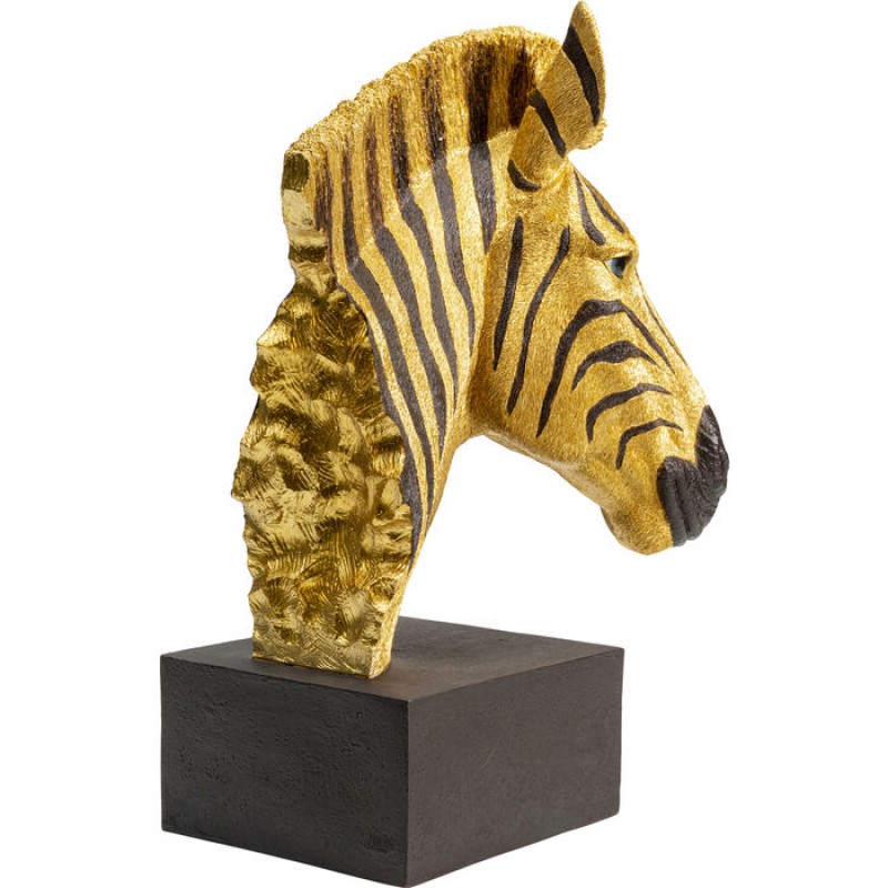 Deco Object Zebra Gold 35cm