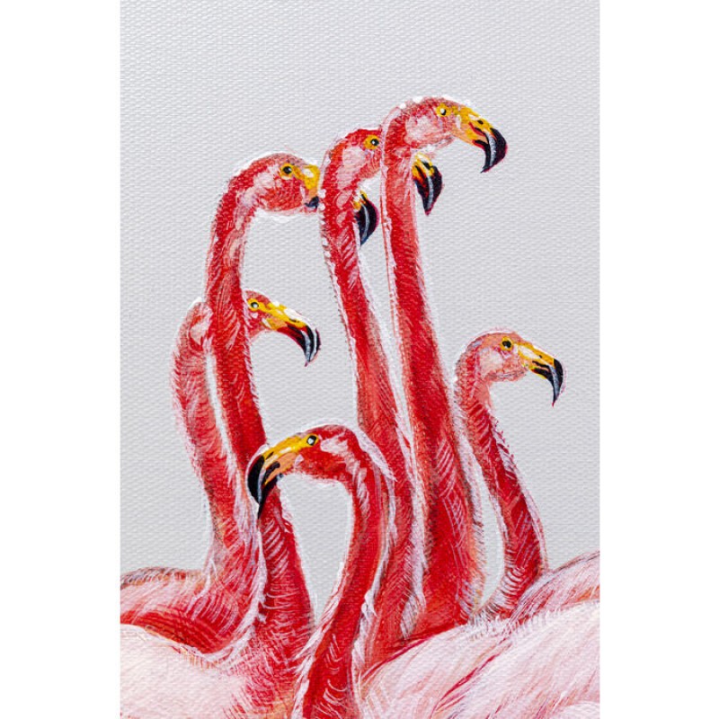 Framed Picture Dating Flamingos 100x120cm