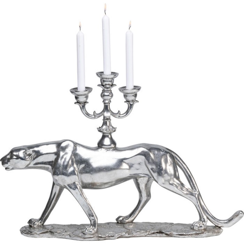 Candle Holder Leopard 74cm