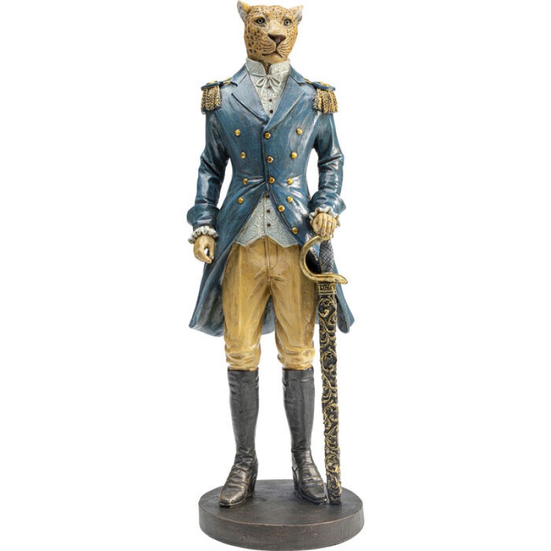 Deco Figurine Sir Leopard Standing 43cm