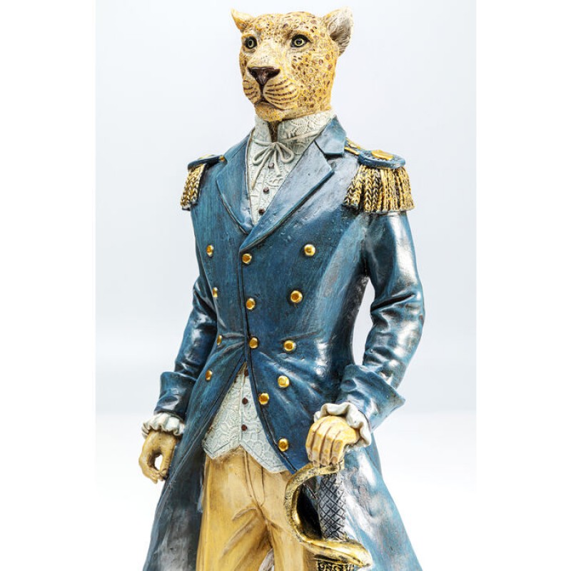 Deco Figurine Sir Leopard Standing 43cm