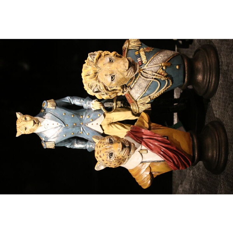 Deco Figurine Sir Leopard Standing 43cm