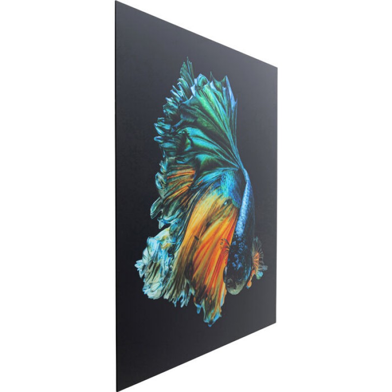 Glass Picture Aqua Queen Fish 100x100cm