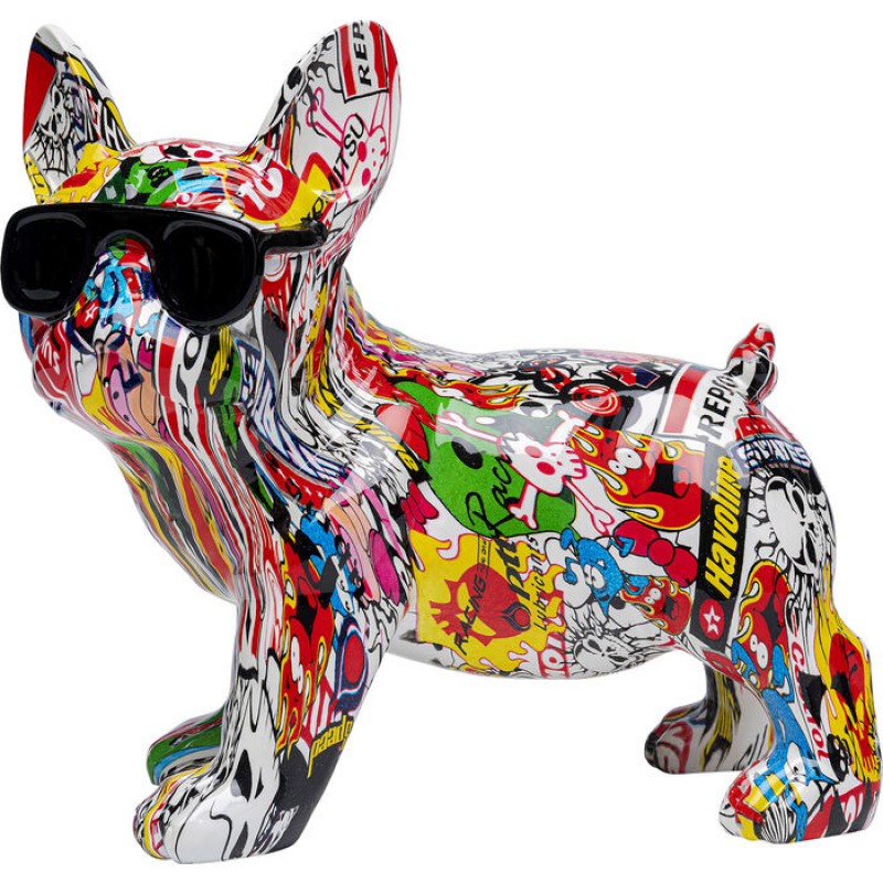 Deco Figurine Comic Dog Glasses 25cm