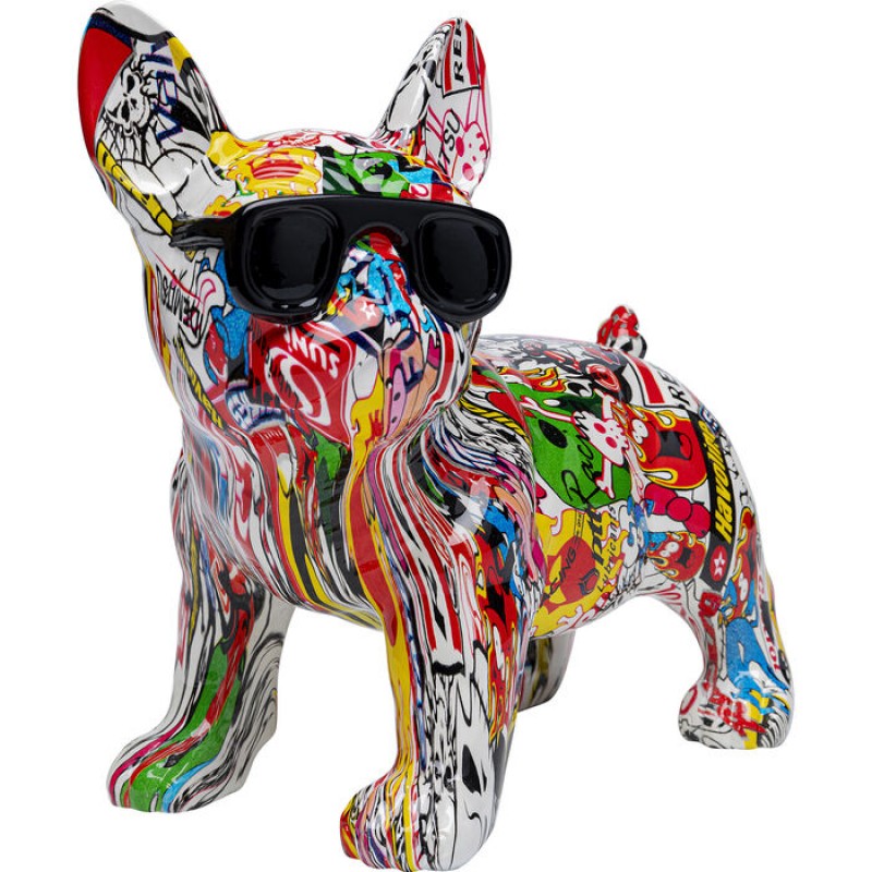 Deco Figurine Comic Dog Glasses 25cm