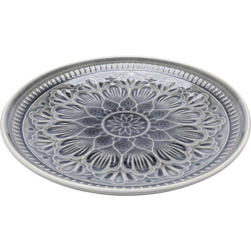 Plate Sicilia Mandala Grey Ø21cm