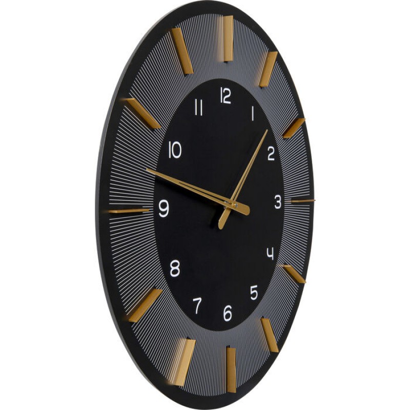 Wall Clock Lio Black Ø60cm