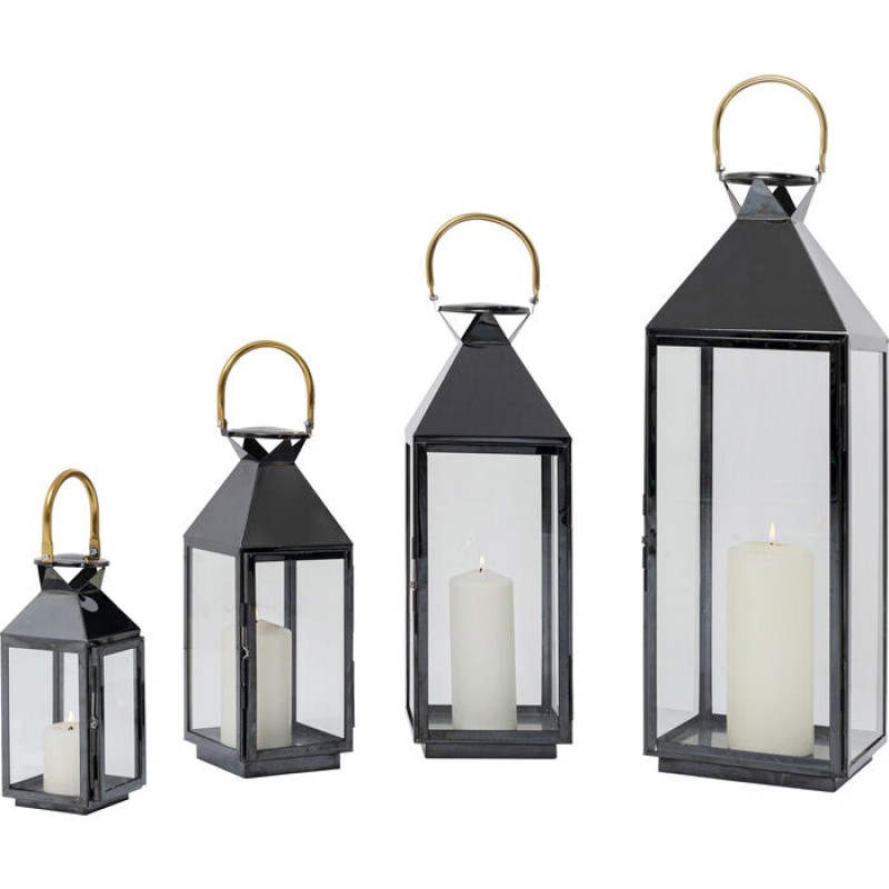 Lantern Giardino Black Gold (4/Set)