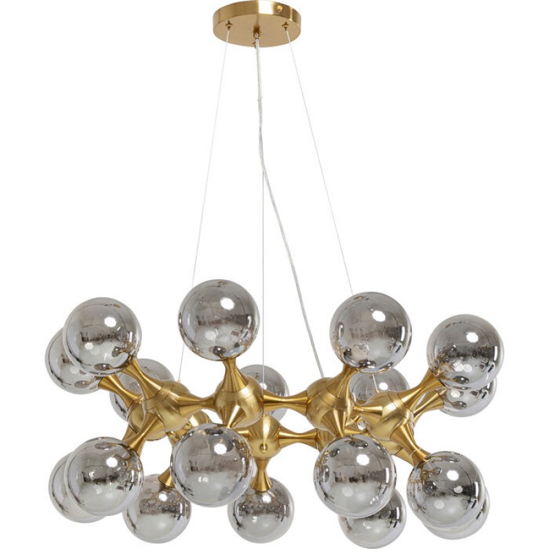 Pendant Lamp Atomic Balls Brass Ø74cm