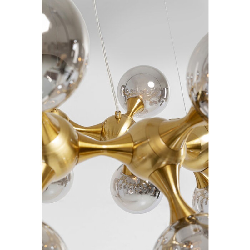 Pendant Lamp Atomic Balls Brass Ø74cm