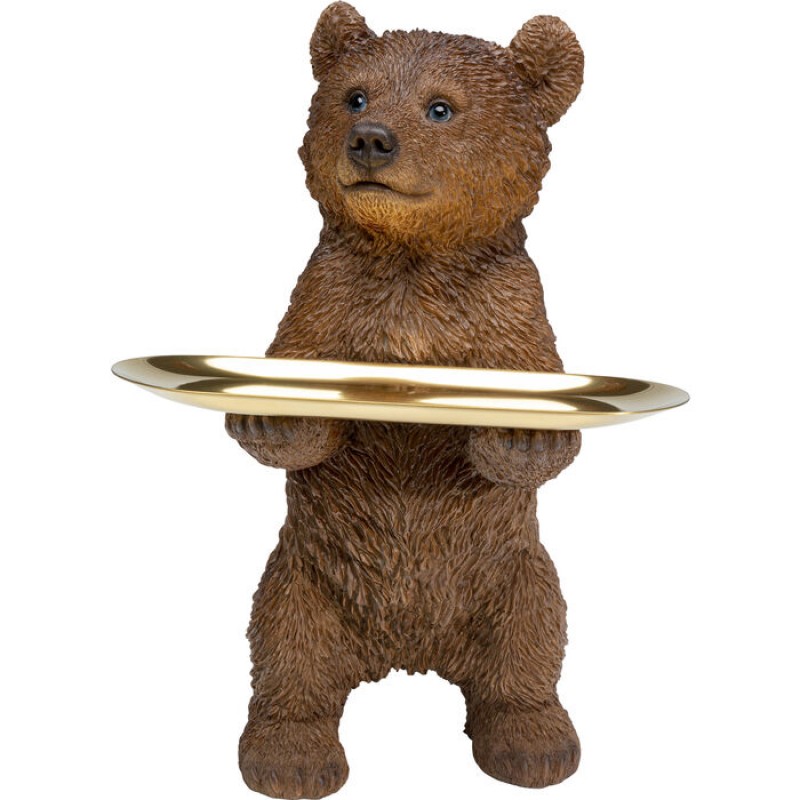 Deco Figurine Butler Standing Bear 35cm