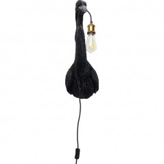 Wall Lamp Animal Heron Black 26x62cm