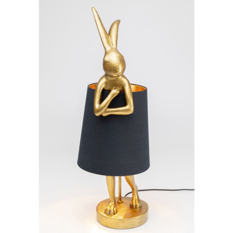 Table Lamp Animal Rabbit Gold/Black 68cm