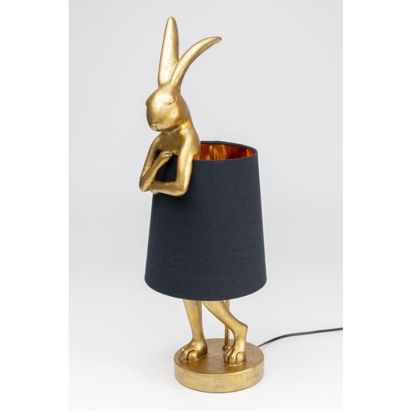 Table Lamp Animal Rabbit Gold/Black 68cm