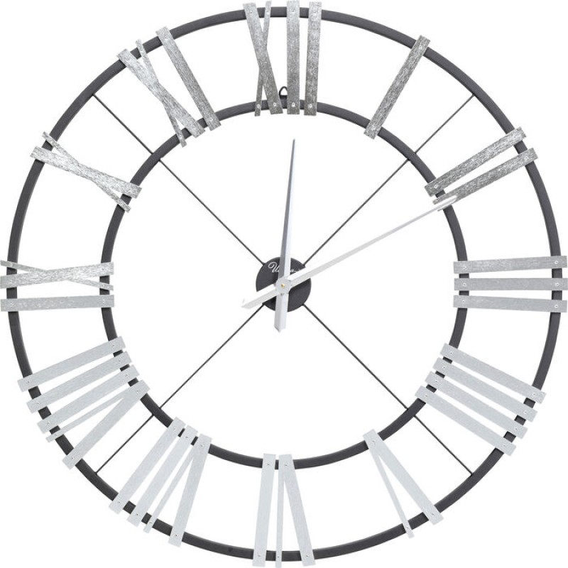 Wall Clock Nevio Silver Ø95cm