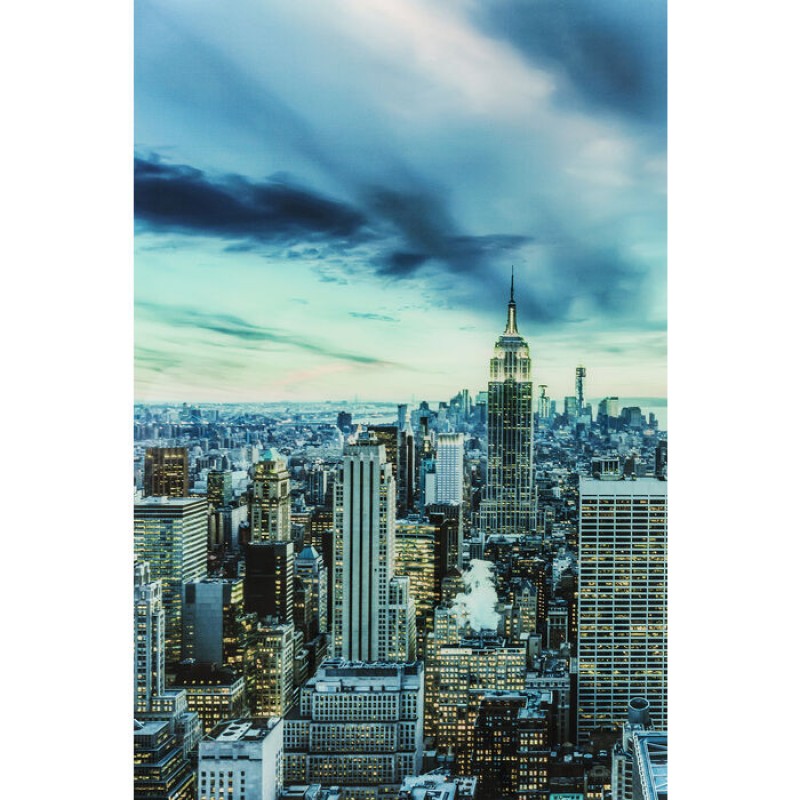 Picture Glass New York Sunset 120x160cm