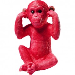 Money Box Monkey Kikazaru Red