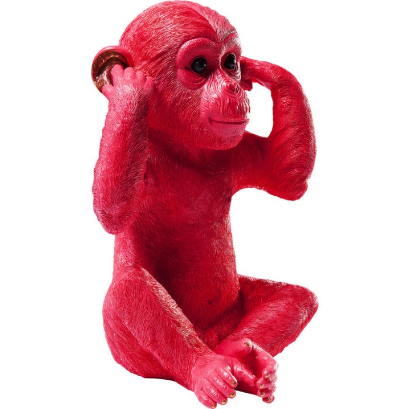 Money Box Monkey Kikazaru Red