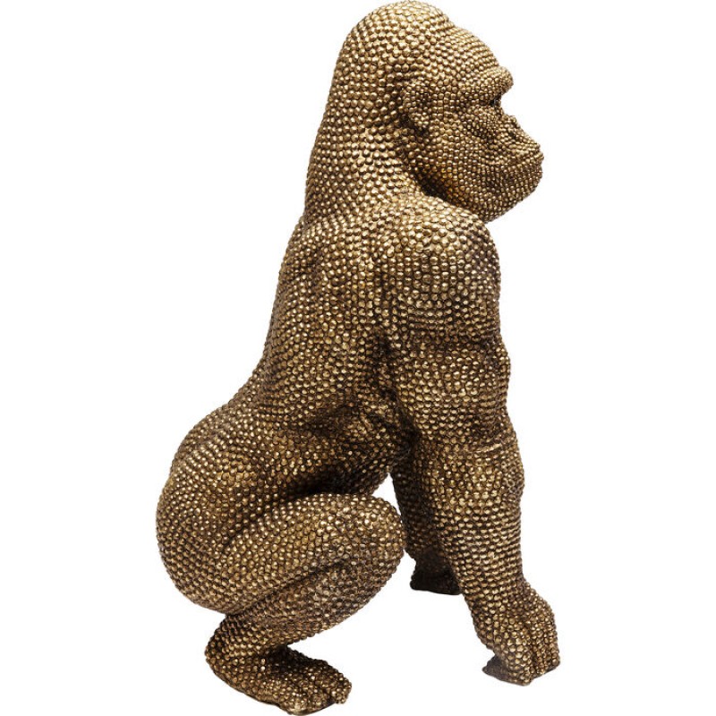 Deco Figurine Gorilla Gold 80cm