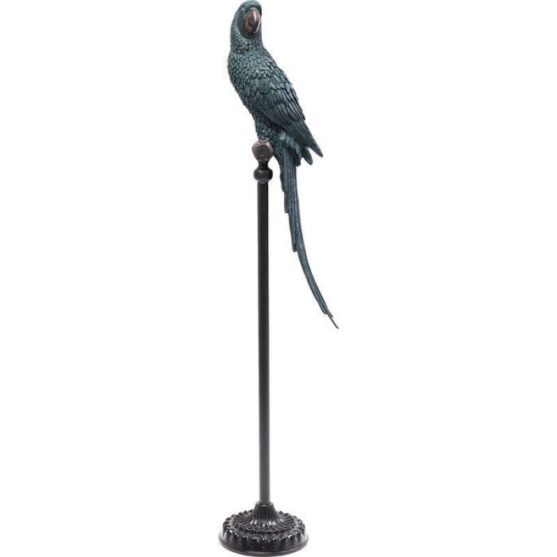 Deco Figurine Parrot Bluegreen