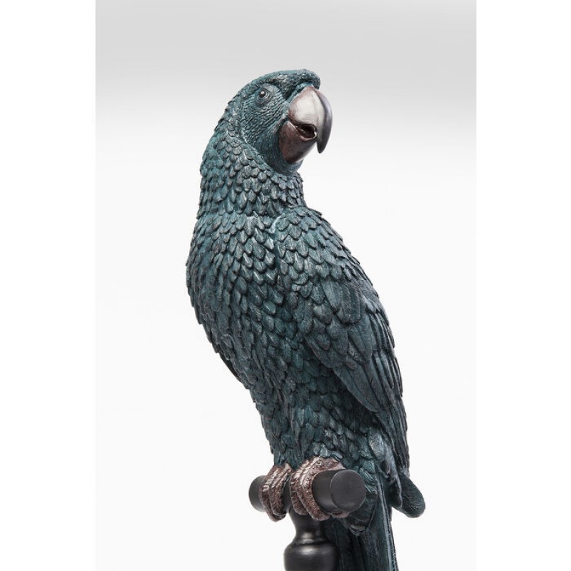 Deco Figurine Parrot Bluegreen