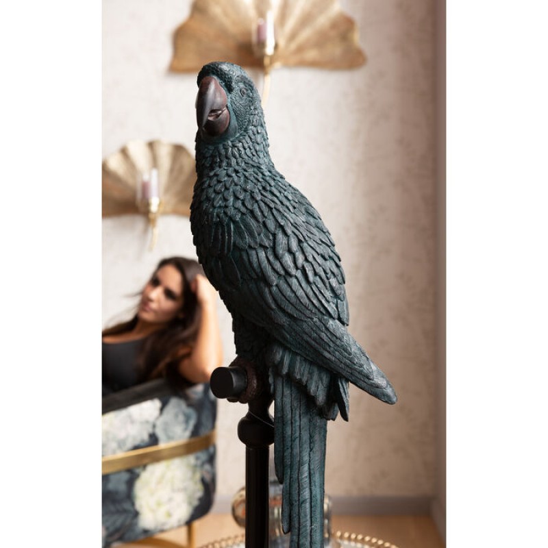 Deco Figurine Parrot Bluegreen