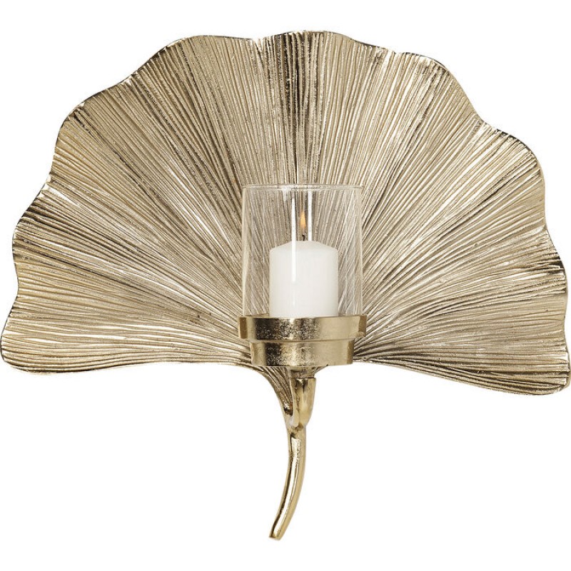 Wall Candle Holder Ginkgo Leaf 45cm