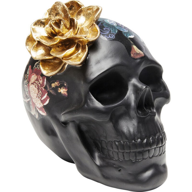 Deco Object Flower Skull 22cm